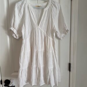 Universal Thread White Textured Dress